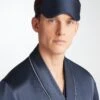 Eye Mask Bailey Silk Satin Navy -Derek Rose Shop 0200 BAIL001NAV 37714