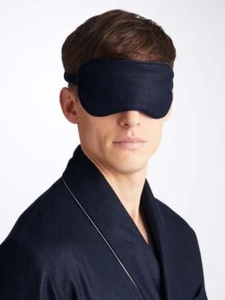 Eye Mask Duke Cashmere Navy -Derek Rose Shop 0210 DUKE001NAV 37933