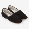 Men's Slippers Crawford Suede Sheepskin Black -Derek Rose Shop 0500 CRAW001BLA 2 COLREF