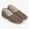 Men's Slippers Crawford 2 Harris Tweed Sheepskin Beige -Derek Rose Shop 0500 CRAW002BEI B COL REF