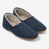 Men's Slippers Crawford 2 Harris Tweed Sheepskin Navy 2 Men's Slippers Crawford 2 Harris Tweed Sheepskin Navy -Derek Rose Shop 0500 CRAW002NAV A COL REF