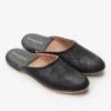 Men's Mule Slippers Morgan Calfskin Leather Black 1 Men's Mule Slippers Morgan Calfskin Leather Black -Derek Rose Shop 0503 MORG001BLA 1