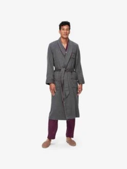 Men's Mule Slippers Douglas Suede Sheepskin Beige -Derek Rose Shop 0504 DOUG001BEI 4