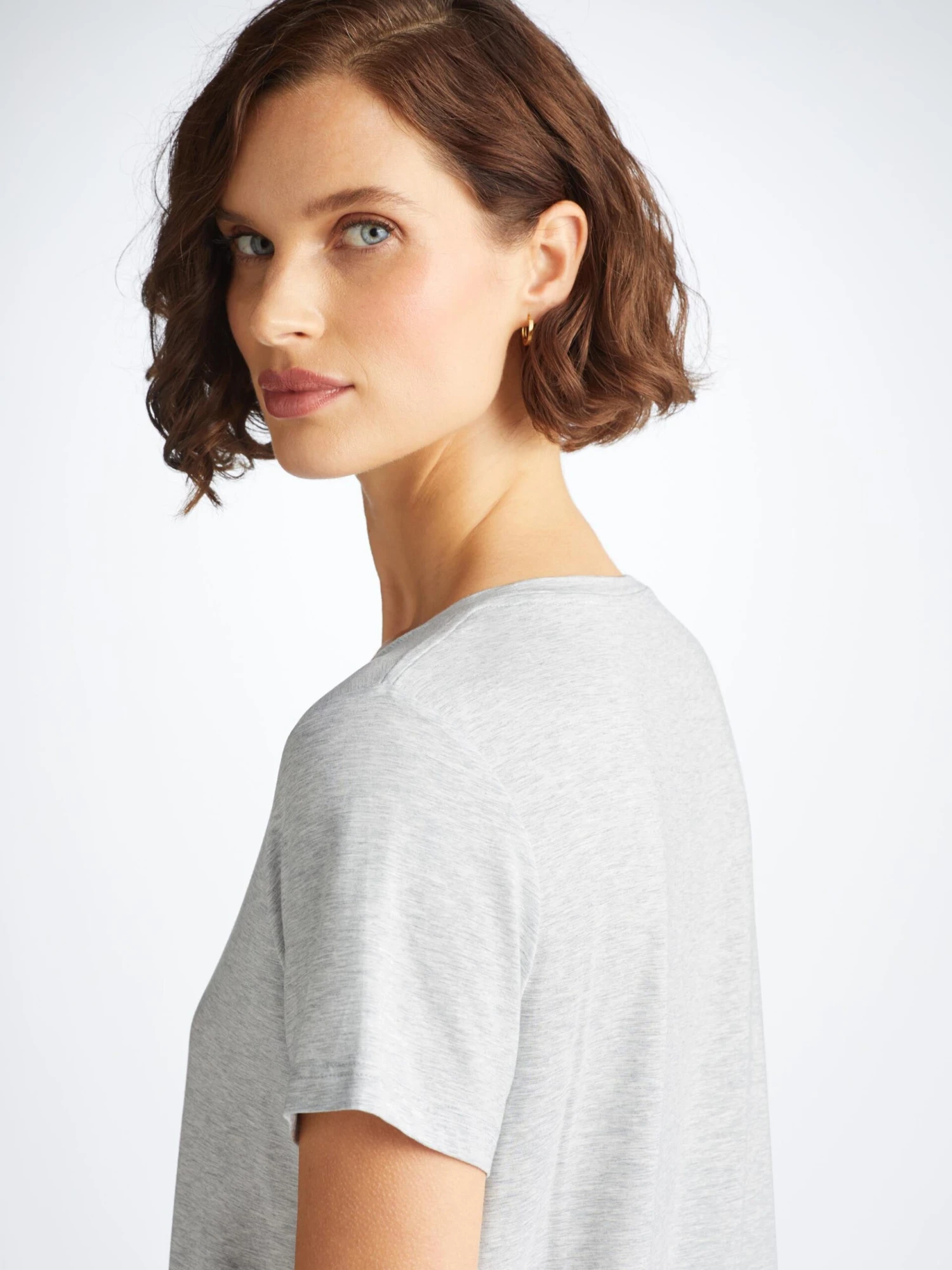 Women's T-Shirt Ethan Micro Modal Stretch Silver 9 Women's T-Shirt Ethan Micro Modal Stretch Silver - Image 7