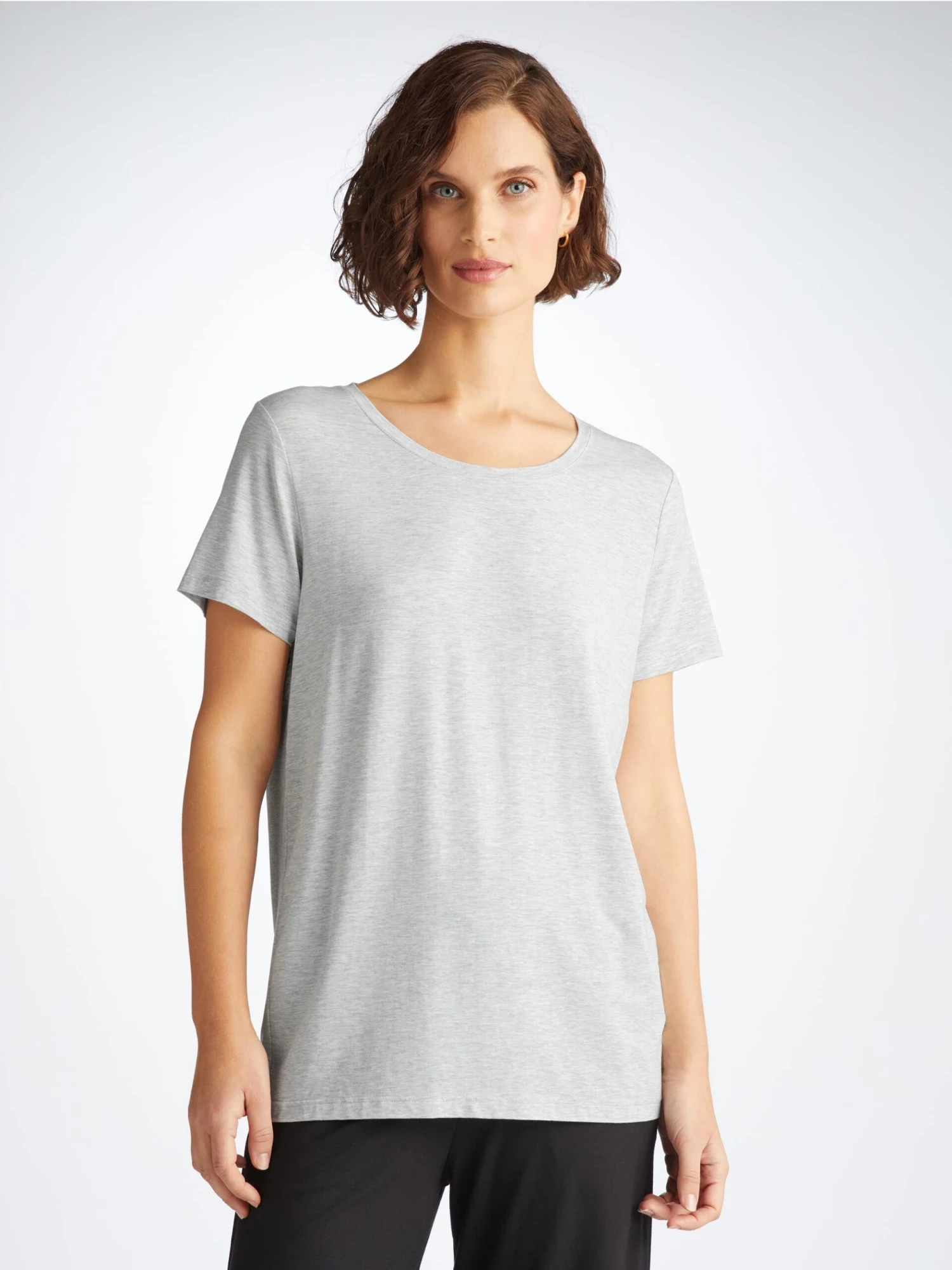 Women's T-Shirt Ethan Micro Modal Stretch Silver 3 Women's T-Shirt Ethan Micro Modal Stretch Silver