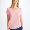 Women's T-Shirt Lara Micro Modal Stretch Pink 2 Women's T-Shirt Lara Micro Modal Stretch Pink -Derek Rose Shop 1227 LARA001PIN 13489