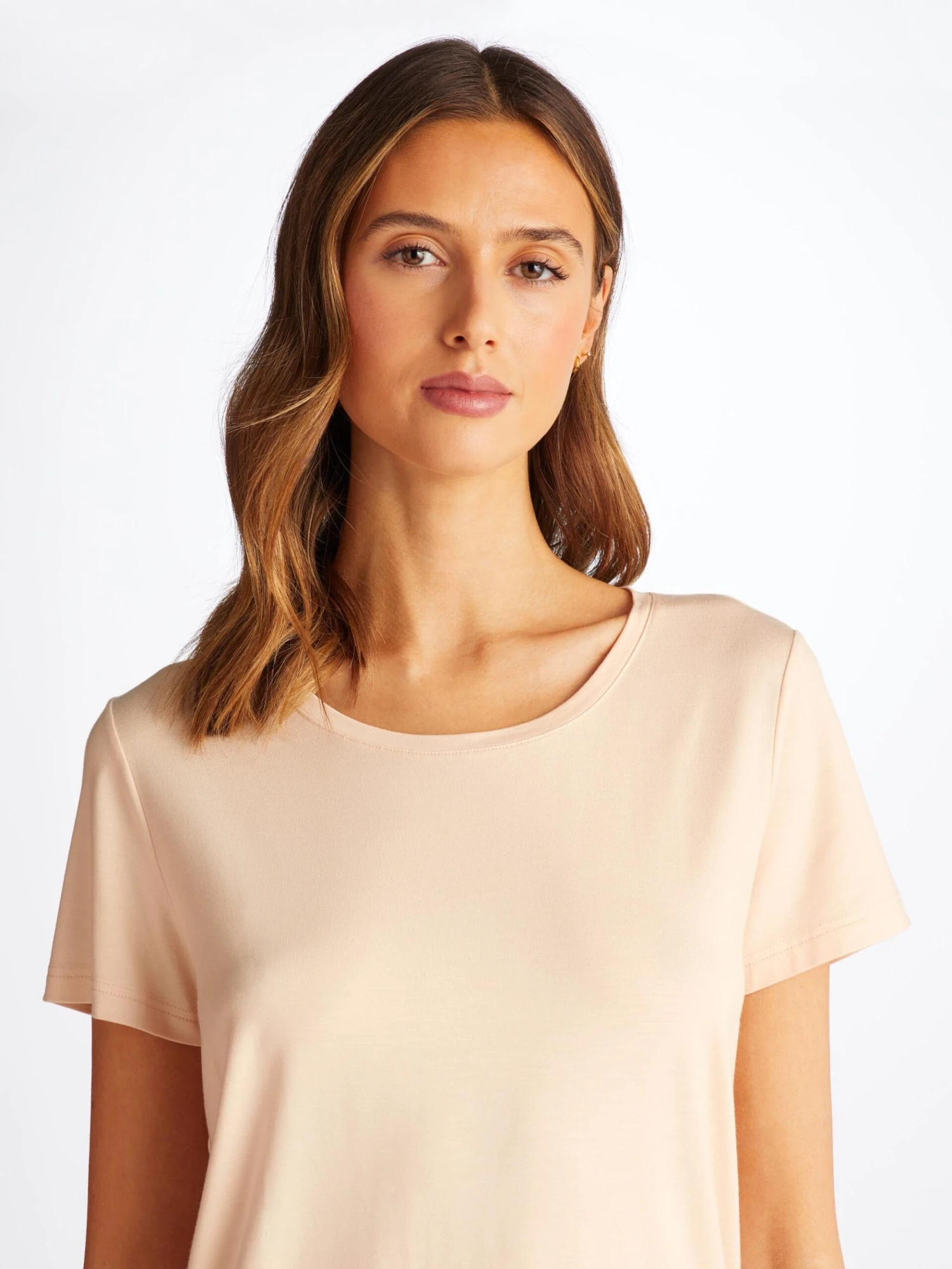Women's T-Shirt Lara Micro Modal Stretch Cream 7 Women's T-Shirt Lara Micro Modal Stretch Cream - Image 5