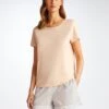 Women's T-Shirt Lara Micro Modal Stretch Cream 1 Women's T-Shirt Lara Micro Modal Stretch Cream -Derek Rose Shop 1227 LARA006CRE 1365