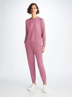 Women's Pullover Hoodie Basel Micro Modal Stretch Orchid Purple 10 Women's Pullover Hoodie Basel Micro Modal Stretch Orchid Purple -Derek Rose Shop 1232 BASE017PUR 8925