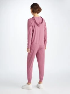 Women's Pullover Hoodie Basel Micro Modal Stretch Orchid Purple 11 Women's Pullover Hoodie Basel Micro Modal Stretch Orchid Purple -Derek Rose Shop 1232 BASE017PUR 8939