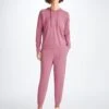 Women's Track Pants Basel Micro Modal Stretch Orchid Purple -Derek Rose Shop 1245 BASE017PUR 8920
