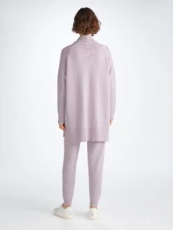 Women's Cardigan Nina Cashmere Lilac 10 Women's Cardigan Nina Cashmere Lilac -Derek Rose Shop 1267 NINA013LIL 8360