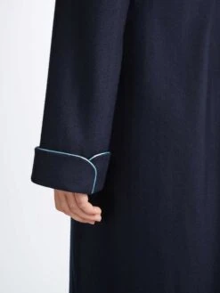Women's Dressing Gown Duke Cashmere Navy 15 Women's Dressing Gown Duke Cashmere Navy -Derek Rose Shop 1285 DUKE001NAV 10532
