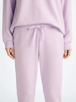Women's Sweatpants Quinn Cotton Modal Lilac 11 Women's Sweatpants Quinn Cotton Modal Lilac -Derek Rose Shop 1502 QUIN001LIL 8177