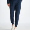 Women's Sweatpants Quinn Cotton Modal Stretch Navy 1 Women's Sweatpants Quinn Cotton Modal Stretch Navy -Derek Rose Shop 1502 QUIN001NAV 14174