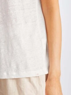 Women's T-Shirt Jordan Linen White 15 Women's T-Shirt Jordan Linen White -Derek Rose Shop 1517 JORD001WHI 2397