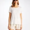 Women's T-Shirt Jordan Linen White -Derek Rose Shop 1517 JORD001WHI 2419