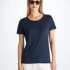 Women's T-Shirt Jordan Linen Navy 1 Women's T-Shirt Jordan Linen Navy -Derek Rose Shop 1517 JORD002NAV 12907