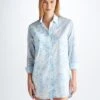 Women's Nightshirt Ledbury 77 Cotton Batiste White 1 Women's Nightshirt Ledbury 77 Cotton Batiste White -Derek Rose Shop 1523 LEDB077WHI 11660