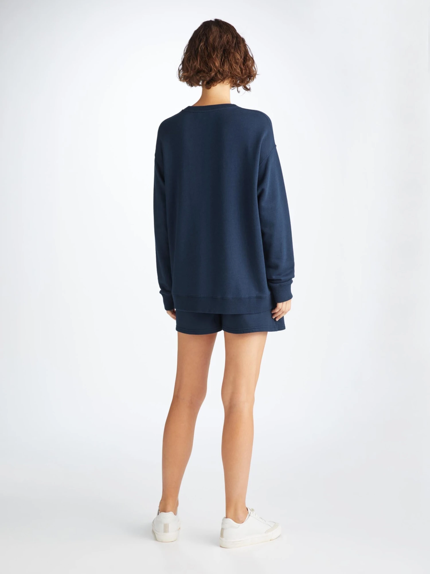 Women's Sweat Shorts Quinn Cotton Modal Navy 6 Women's Sweat Shorts Quinn Cotton Modal Navy - Image 4