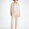 Women's Trousers Vienna Linen Sand 1 Women's Trousers Vienna Linen Sand -Derek Rose Shop 1705 VIEN001SAN 7568