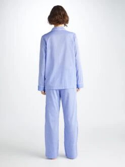 Women's Pyjamas Amalfi Cotton Batiste Blue 12 Women's Pyjamas Amalfi Cotton Batiste Blue -Derek Rose Shop 2012 AMAL001BLU 5503