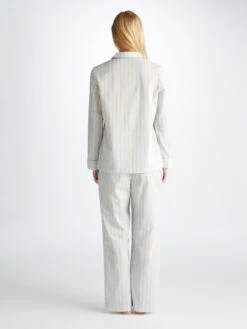 Women's Pyjamas Amalfi 20 Cotton Batiste Blue -Derek Rose Shop 2012 AMAL020BLU 12615