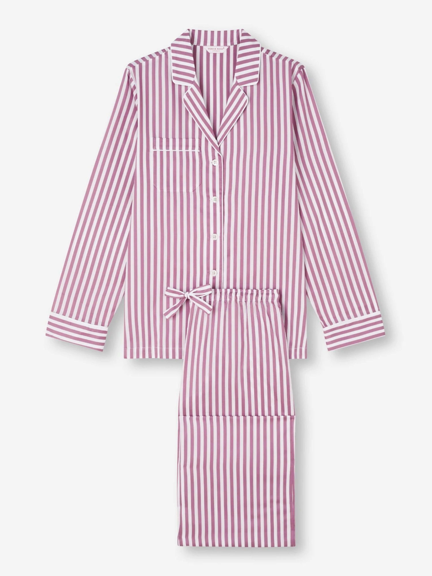 Women's Pyjamas Capri 23 Cotton Batiste Purple 4 Women's Pyjamas Capri 23 Cotton Batiste Purple - Image 2