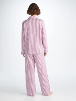 Women's Pyjamas Capri 23 Cotton Batiste Purple 10 Women's Pyjamas Capri 23 Cotton Batiste Purple -Derek Rose Shop 2012 CAPR023PUR 9136