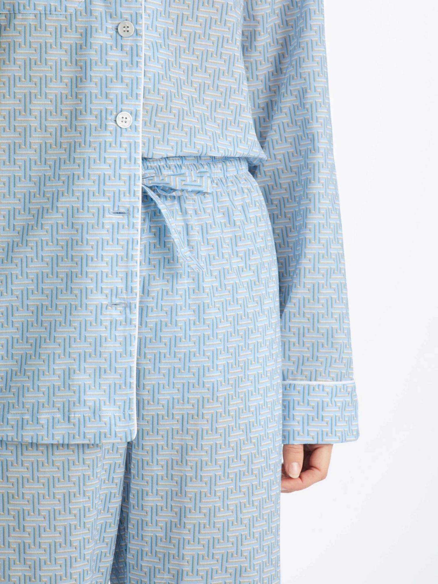 Women's Pyjamas Ledbury 72 Cotton Batiste Blue 7 Women's Pyjamas Ledbury 72 Cotton Batiste Blue - Image 5