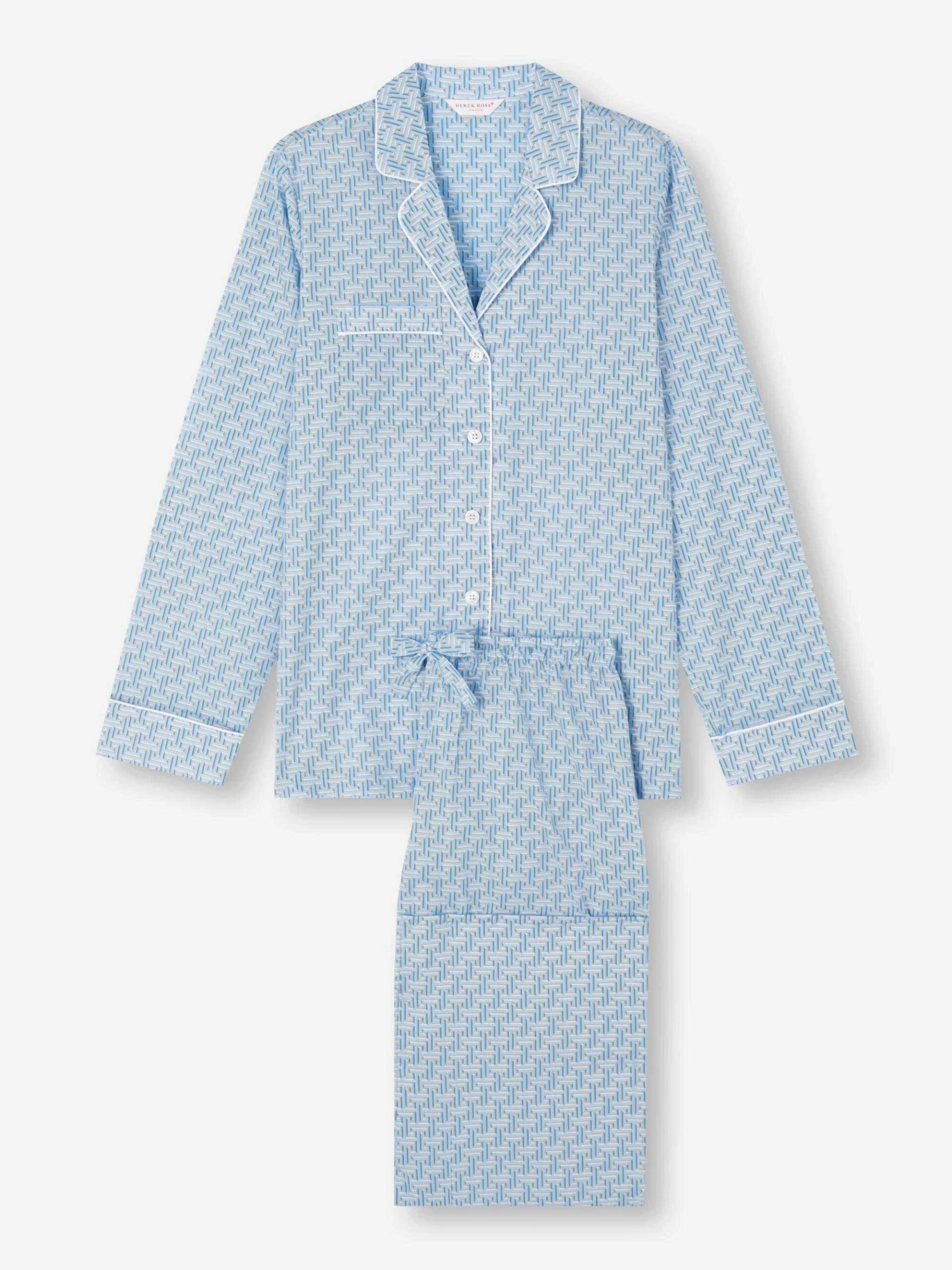Women's Pyjamas Ledbury 72 Cotton Batiste Blue 4 Women's Pyjamas Ledbury 72 Cotton Batiste Blue - Image 2