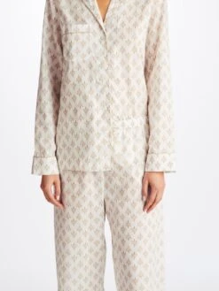 Women's Pyjamas Nelson 101 Cotton Batiste White -Derek Rose Shop 2012 NELS101WHI 481