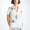 Women's Short Pyjamas Ledbury 76 Cotton Batiste White -Derek Rose Shop 2015 LEDB076WHI 6082