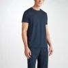 Men's T-Shirt Basel Micro Modal Stretch Navy -Derek Rose Shop 3048 BASE001NAV 30991
