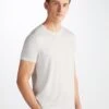 Men's T-Shirt Basel Micro Modal Stretch White 2 Men's T-Shirt Basel Micro Modal Stretch White -Derek Rose Shop 3048 BASE001WHI 34637