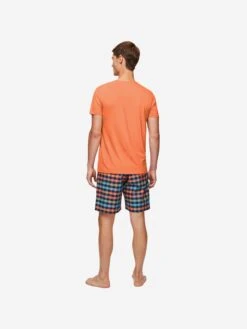 Men's T-Shirt Basel Micro Modal Stretch Orange 12 Men's T-Shirt Basel Micro Modal Stretch Orange -Derek Rose Shop 3048 BASE014ORA 1099