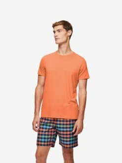 Men's T-Shirt Basel Micro Modal Stretch Orange