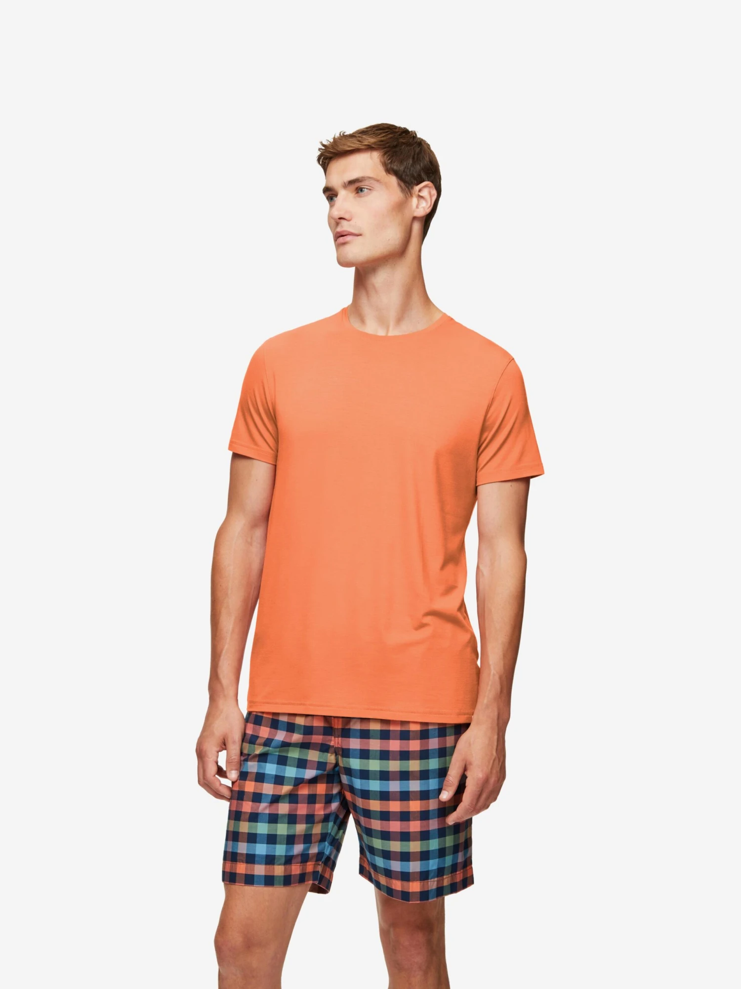 Men's T-Shirt Basel Micro Modal Stretch Orange 3 Men's T-Shirt Basel Micro Modal Stretch Orange