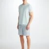 Men's T-Shirt Basel Micro Modal Stretch Ice Blue 1 Men's T-Shirt Basel Micro Modal Stretch Ice Blue -Derek Rose Shop 3048 BASE017SKY 34430
