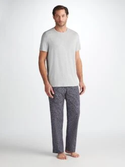 Men's T-Shirt Ethan Micro Modal Stretch Silver -Derek Rose Shop 3048 ETHA001SIL 28072