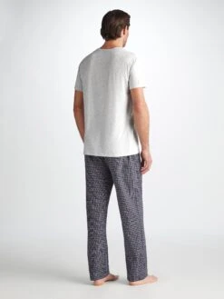 Men's T-Shirt Ethan Micro Modal Stretch Silver -Derek Rose Shop 3048 ETHA001SIL 28122