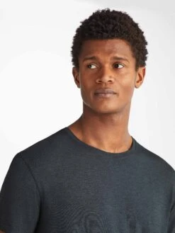 Men's T-Shirt Marlowe Micro Modal Stretch Anthracite 13 Men's T-Shirt Marlowe Micro Modal Stretch Anthracite -Derek Rose Shop 3048 MARL001ANT 1869