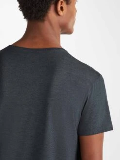 Men's T-Shirt Marlowe Micro Modal Stretch Anthracite 14 Men's T-Shirt Marlowe Micro Modal Stretch Anthracite -Derek Rose Shop 3048 MARL001ANT 1898