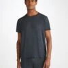 Men's T-Shirt Marlowe Micro Modal Stretch Anthracite -Derek Rose Shop 3048 MARL001ANT 1958