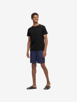 Men's T-Shirt Riley Pima Cotton Black -Derek Rose Shop 3052 RILE001BLA 1993