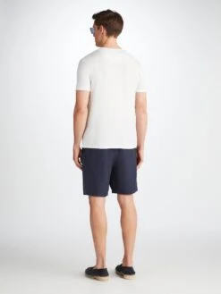 Men's T-Shirt Riley Pima Cotton White 12 Men's T-Shirt Riley Pima Cotton White -Derek Rose Shop 3052 RILE001WHI 31315