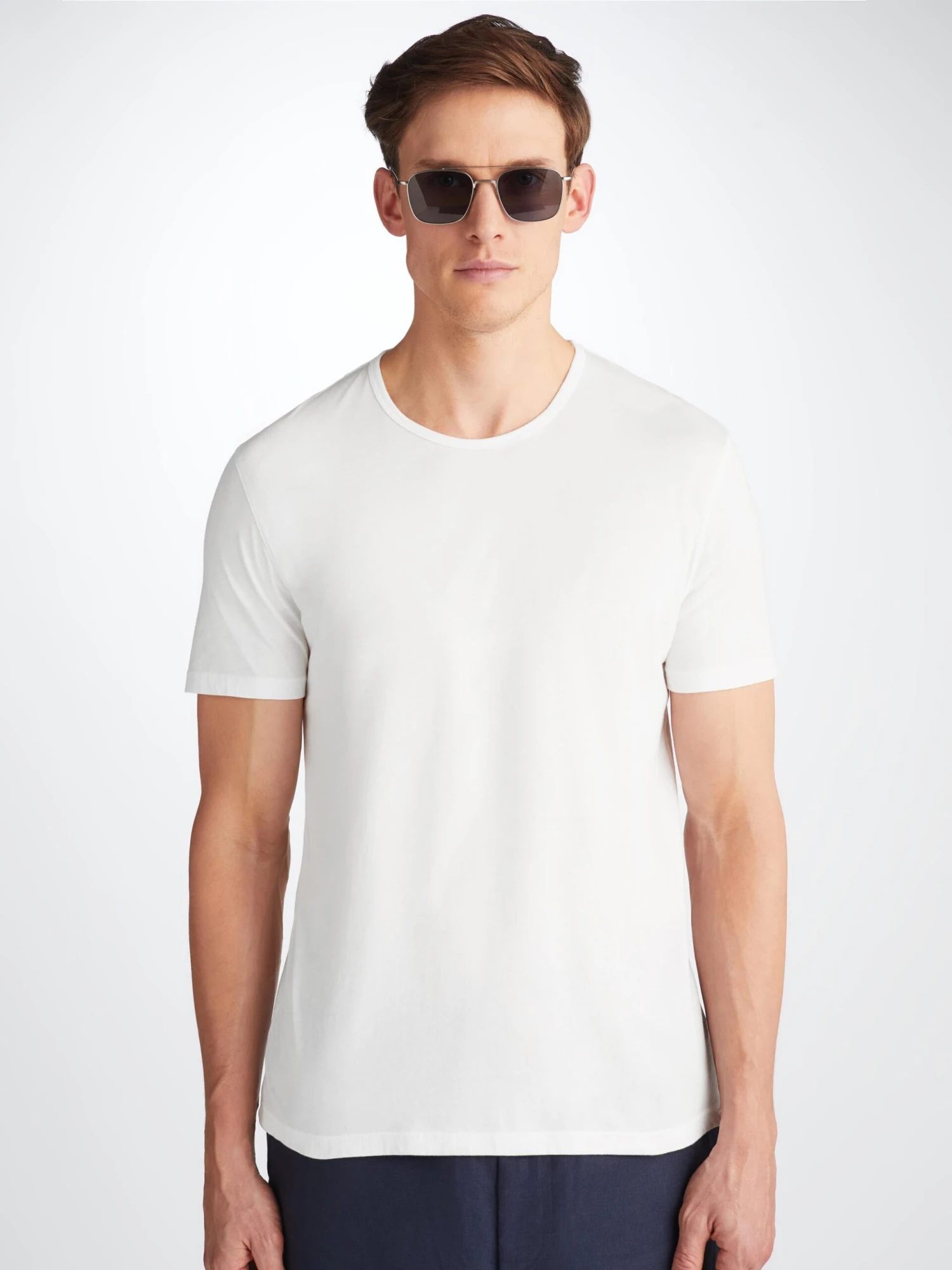 Men's T-Shirt Riley Pima Cotton White 9 Men's T-Shirt Riley Pima Cotton White - Image 7