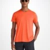 Men's T-Shirt Riley Pima Cotton Orange -Derek Rose Shop 3052 RILE002ORA 2183