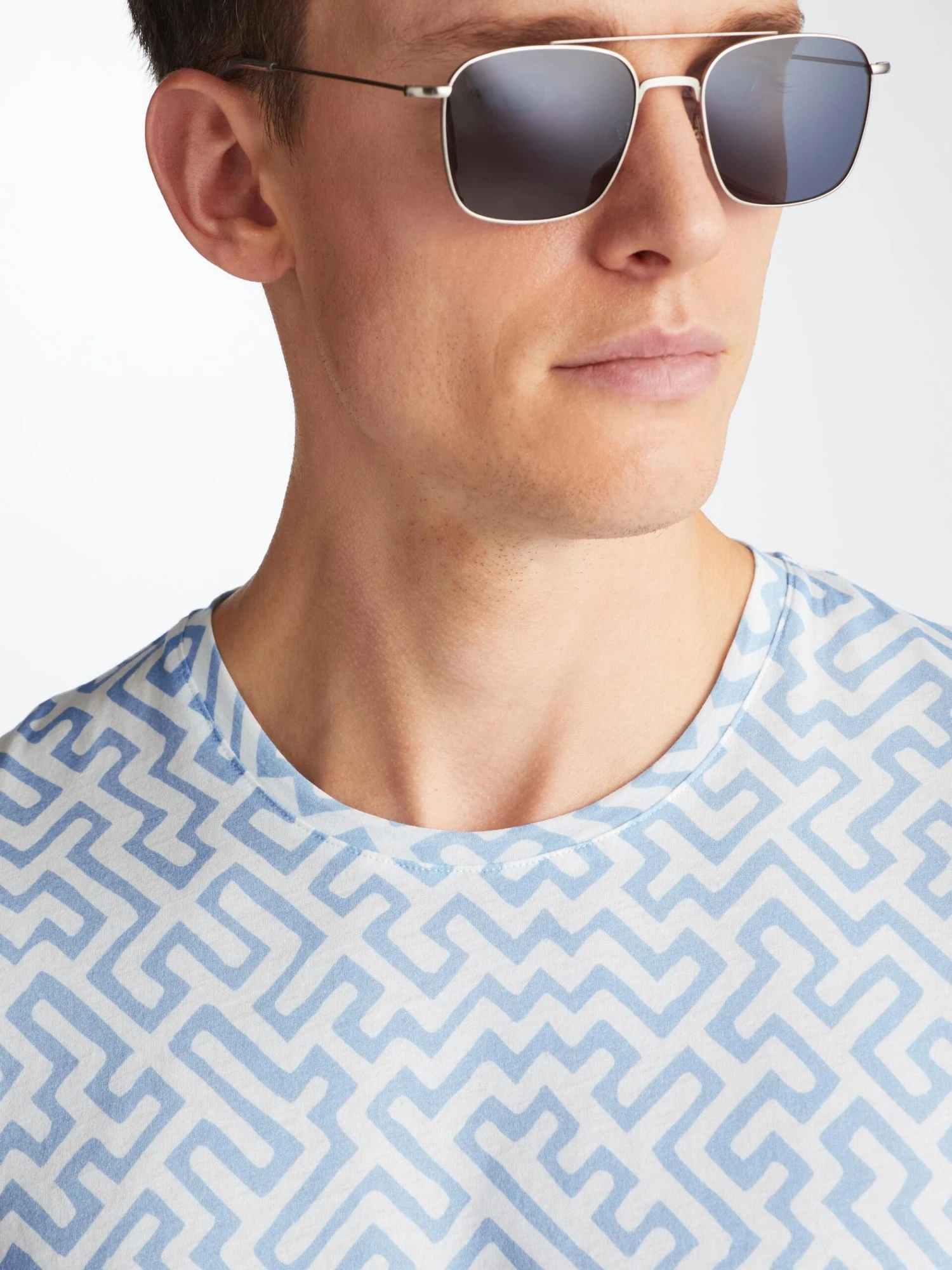 Men's T-Shirt Robin 14 Pima Cotton White 7 Men's T-Shirt Robin 14 Pima Cotton White - Image 5