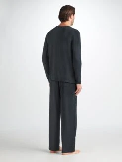 Men's Long Sleeve T-Shirt Marlowe Micro Modal Stretch Anthracite 12 Men's Long Sleeve T-Shirt Marlowe Micro Modal Stretch Anthracite -Derek Rose Shop 3083 MARL001ANT 28714